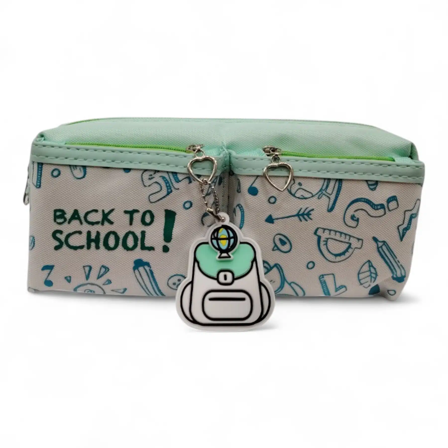 IMG_20250820_212712 Triple-Zip Fabric Pencil Case with Keychain Accent - Image 1